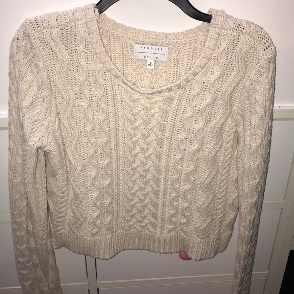 Kendall and Kylie cream sweater